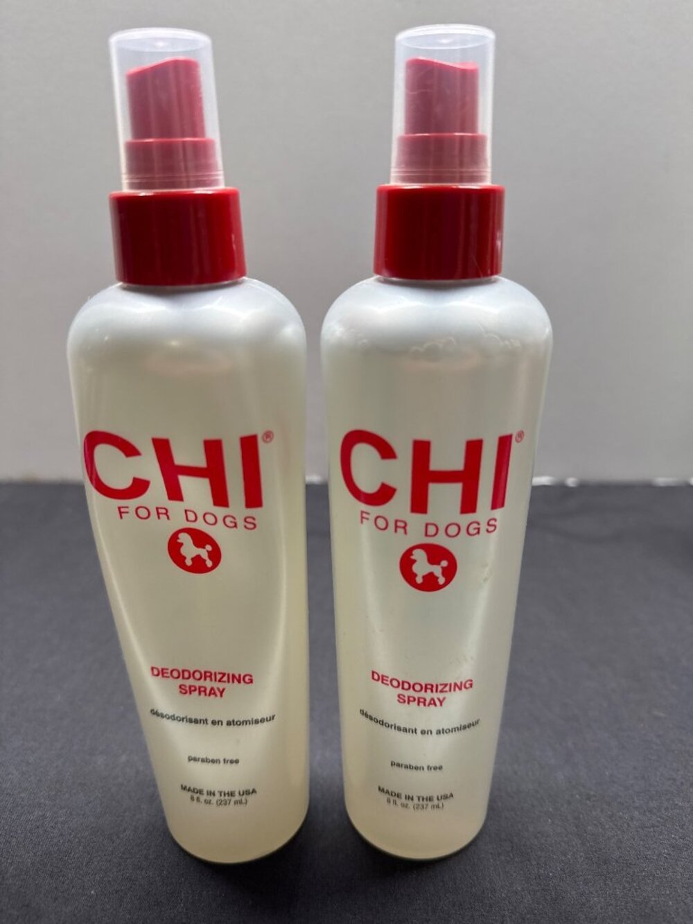 CHI For Dogs Deodorizing Spray Paraben-Free 8 Fl. Oz. (237 mL) Set of 2 Made In